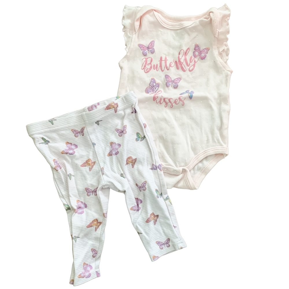 6-9 month butterfly matching outfit